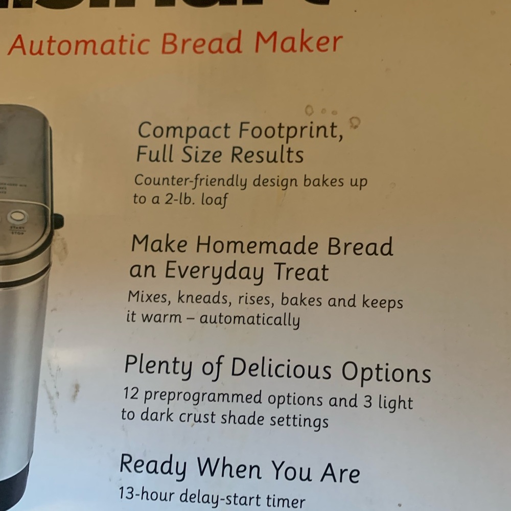 Brand new* bread machine - Picture 2 of 3
